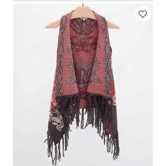 Morning Apple Sweaters - Morning Apple Women's Flyaway Sweater Vest Women's S/M Wool Blend Layering Piece